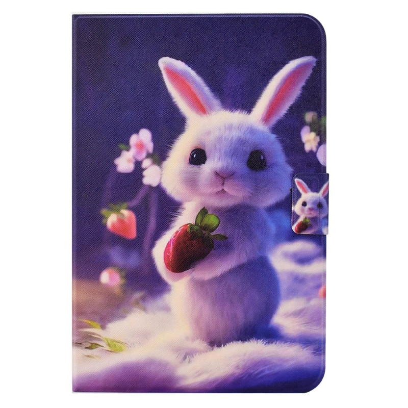 Housse Samsung Galaxy Tab A11 / A9 Lapin et Fraise