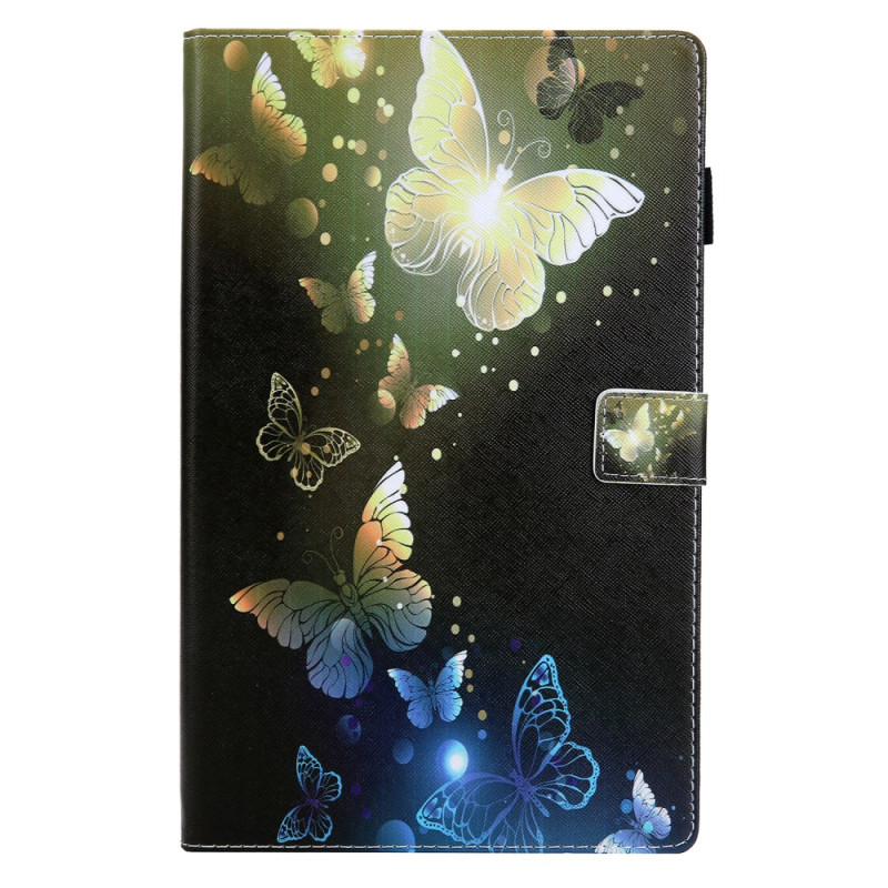 Housse Samsung Galaxy Tab A11 Plus / A9 Plus Papillons Dorés