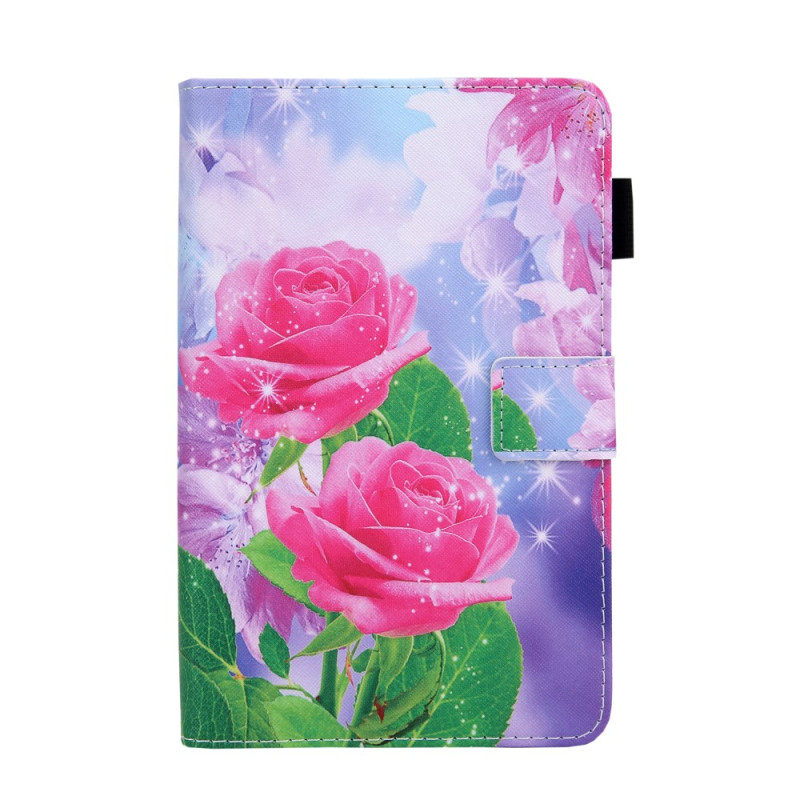 Housse Samsung Galaxy Tab A11 Plus / A9 Plus Motif de Roses Rouges