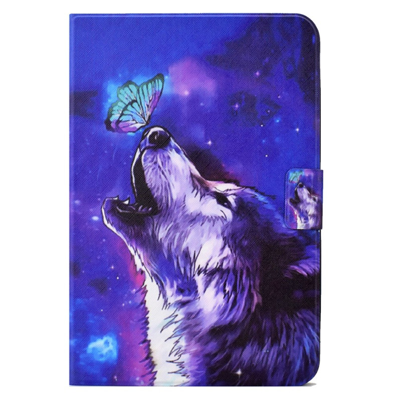 Housse Samsung Galaxy Tab A11 Plus / A9 Plus Papillon et Loup