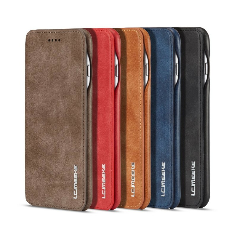 Flip Cover iPhone 6/6S LC.IMEEKE Effet Cuir