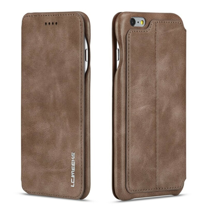 Flip Cover iPhone 6/6S LC.IMEEKE Effet Cuir