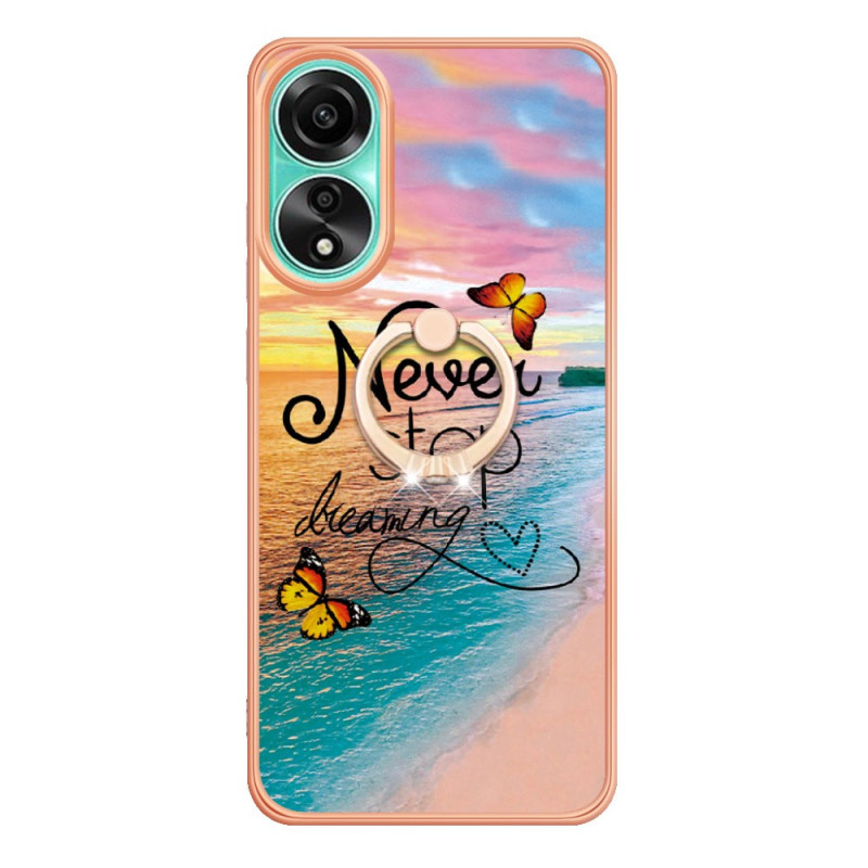Coque Oppo A78 Anneau-Support Motif