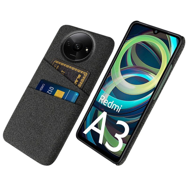 Coque Xiaomi Redmi A3 / Poco C61 Tissu  Porte-Cartes