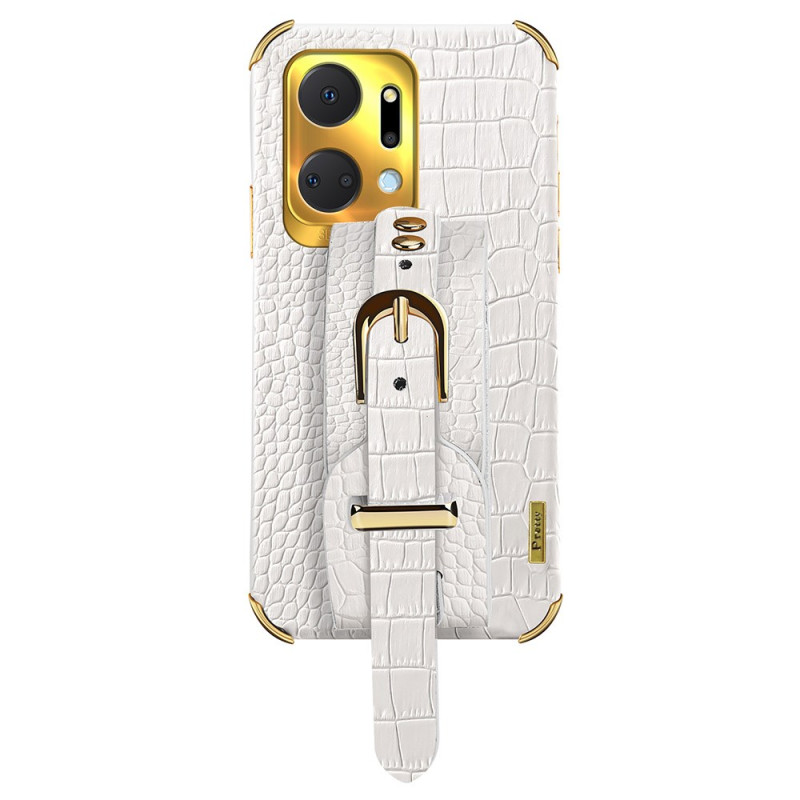 Coque Honor X7a 5G / 4G Sangle Texture Crocodile
