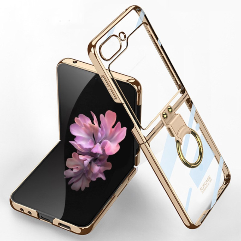 Coque Samsung Galaxy Z Flip 7 FE / Z Flip 6 Aneau-Support et Film Écran