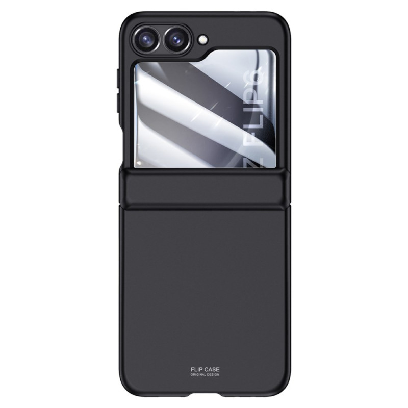 Coque Samsung Galaxy Z Flip 6 5G Protection de Charnière et Film Écran Arrière en Verre Trempé