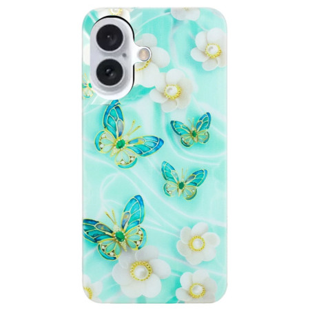 Coque iPhone 16 Fleurs et...