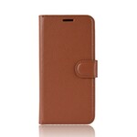 Housse Samsung Galaxy A6 Plus Simili Cuir Litchi Housse Samsung Galaxy A6 Plus Simili Cuir Litchi