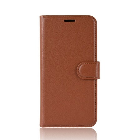 Housse Samsung Galaxy A6 Plus Simili Cuir Litchi