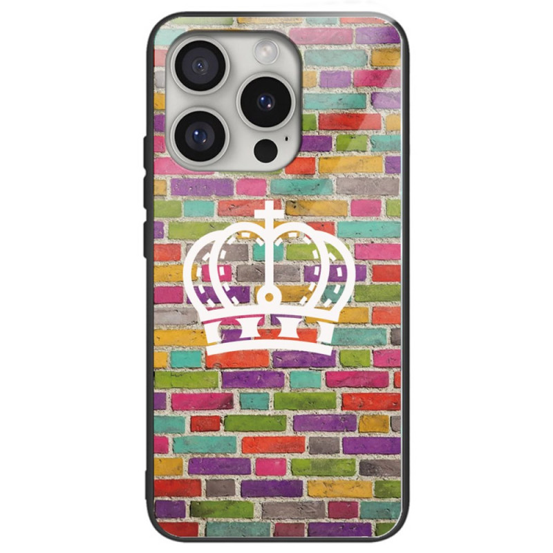 Coque iPhone 16 Pro Max Verre Trempé Mur Coloré