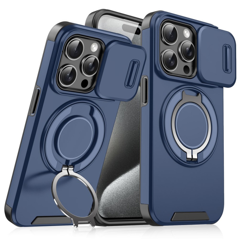 Coque iPhone 16 Pro Max Support et Protection Caméra Coulissante