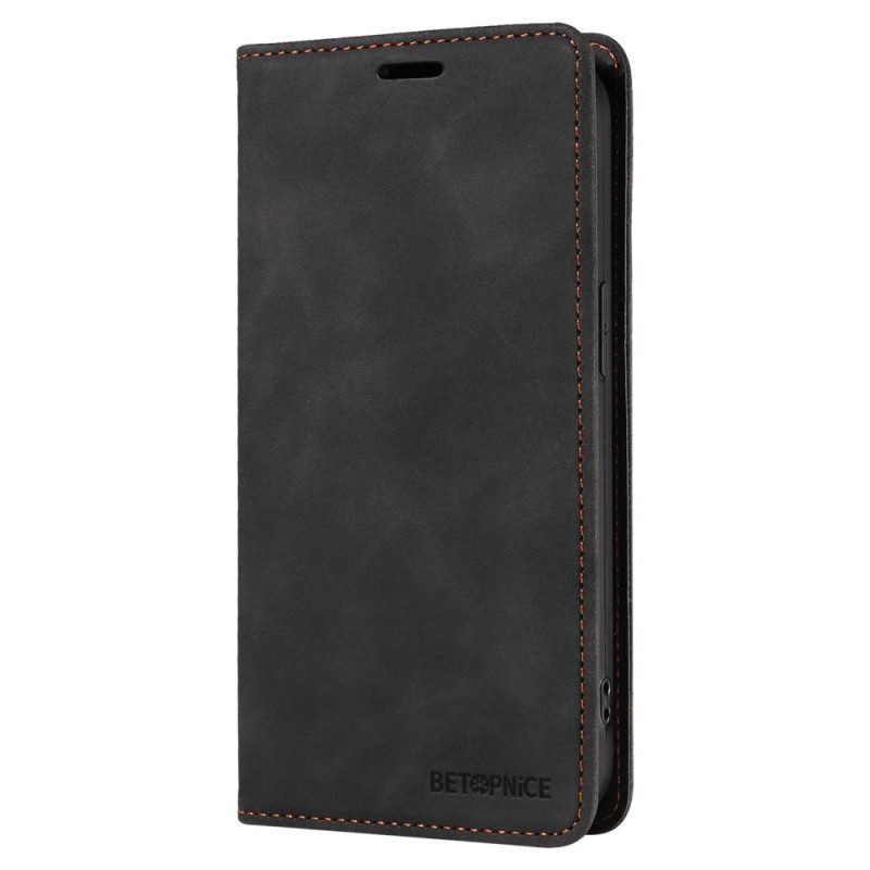 Flip Cover Oppo Reno 12 5G Blocage RFID Effet Daim BETOPNICE