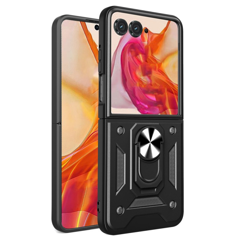 Coque Motorola Razr 60 5G / 50 5G Couvercle de Caméra Coulissant et Support