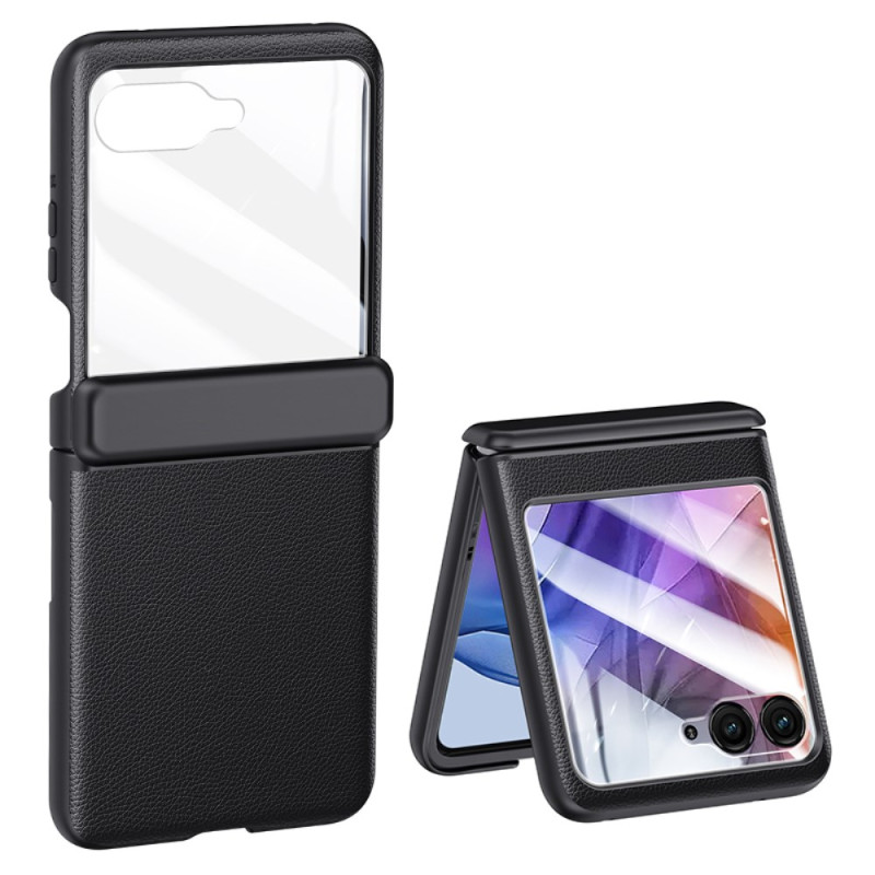 Coque Motorola Razr 70 / 60 / 50 Effet Cuir Protection Charnière et Protecteur Écran Arrière