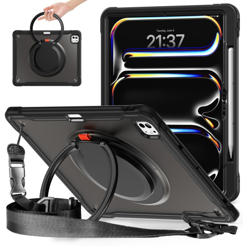 Coque iPad Pro 13 (2024) Support Rotatif et Bandoulière
