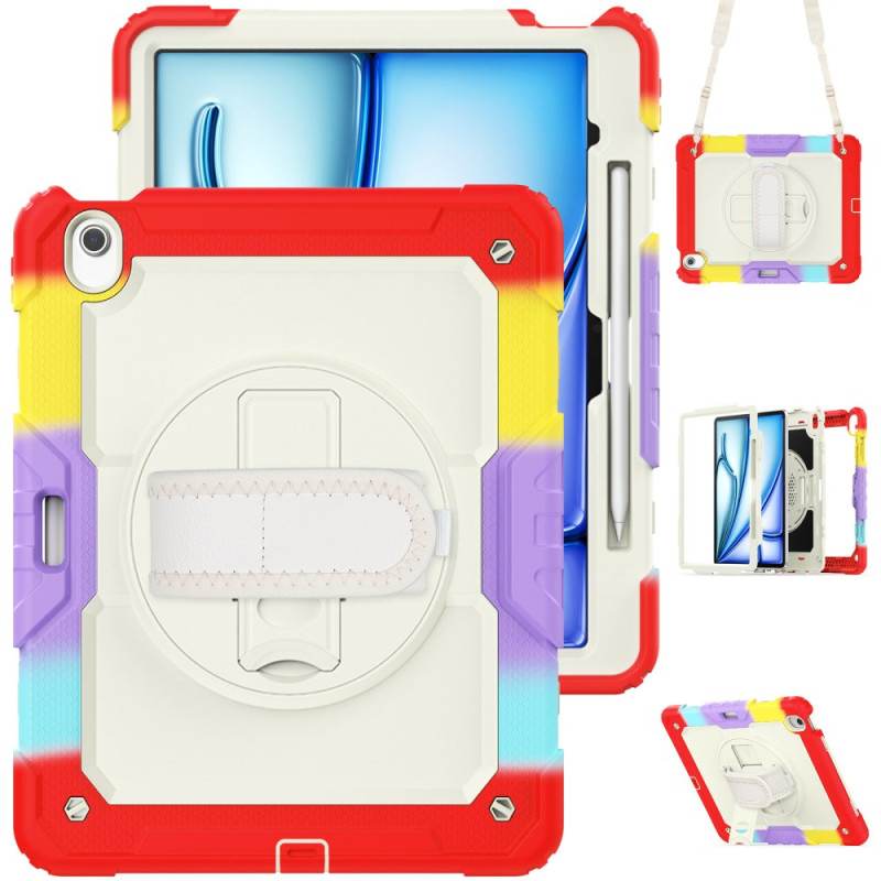 Coque iPad Air 13 (2025) (2024) Sangle Manuelle, Support et Film Écran