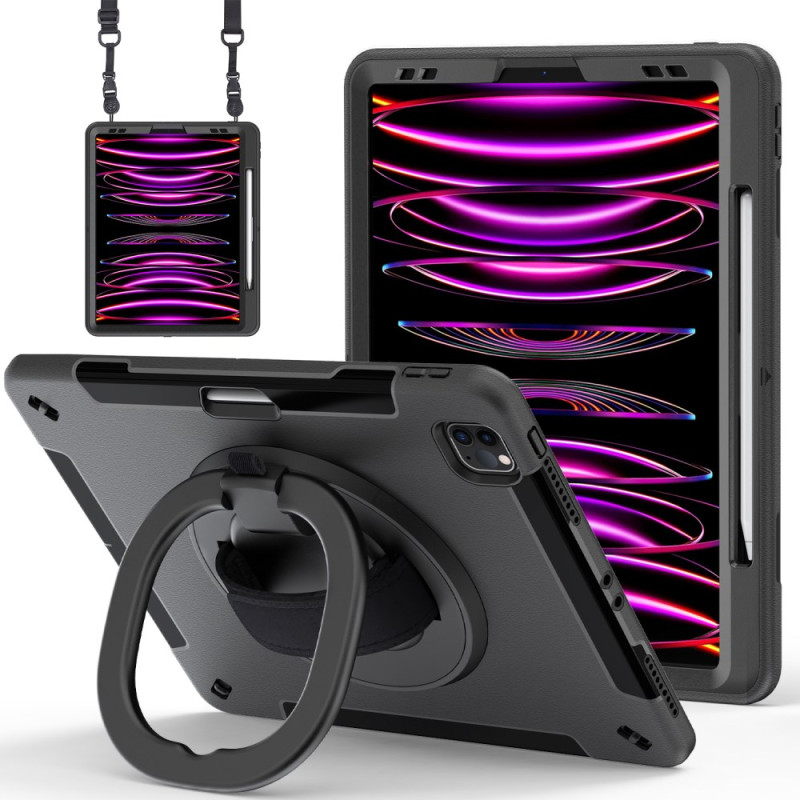 Coque iPad Air 13 (2026) (2025) (2024) / Pro 12.9 Porte-Stylo et Bandoulière