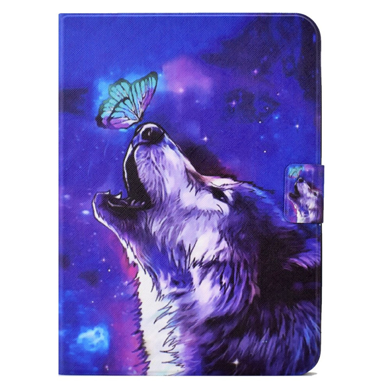 Etui iPad Air 11 (2025) (2024)/Air (2022) (2020)/ Pro 11 Papillon et Loup