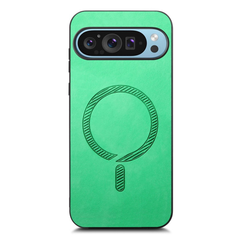 Coque Google Pixel 9 / Pixel 9 Pro Effet Cuir Compatible avec MagSafe