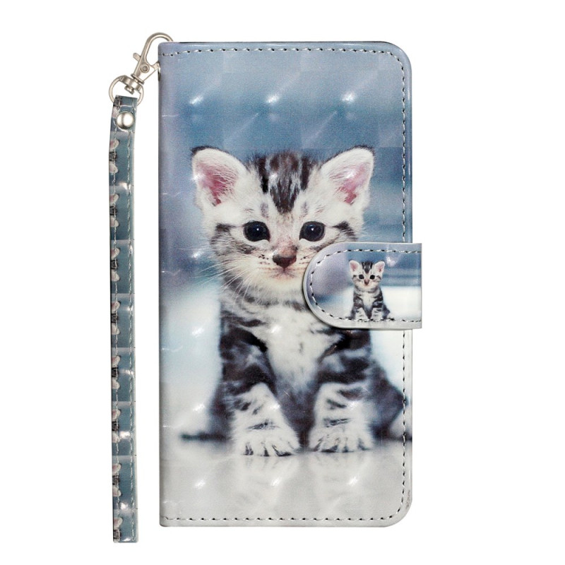 Housse Xiaomi Redmi 14C / Poco C75 Chaton à Lanière