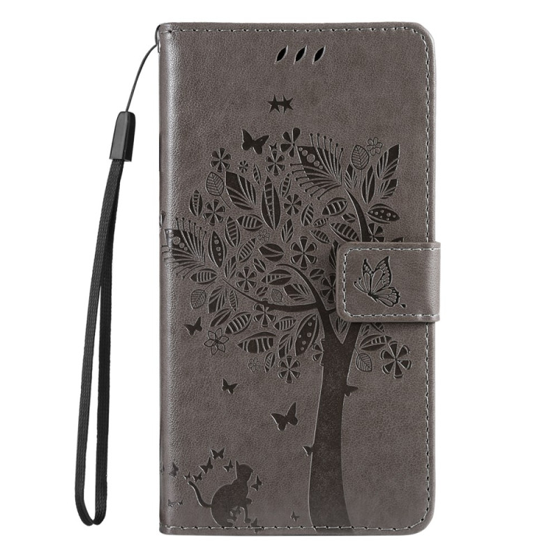 Housse Motorola Edge 60 Neo / 50 Neo Chat et Arbre