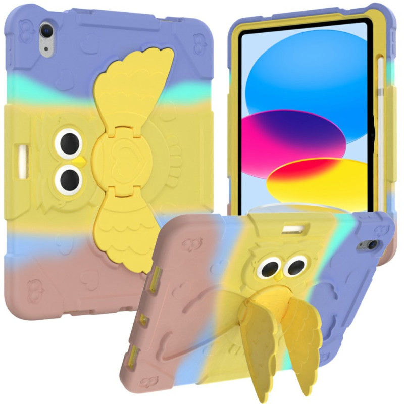 Coque iPad (2025) / 10.9 (2022) Kids Dégradé Papillon Support Rotatif