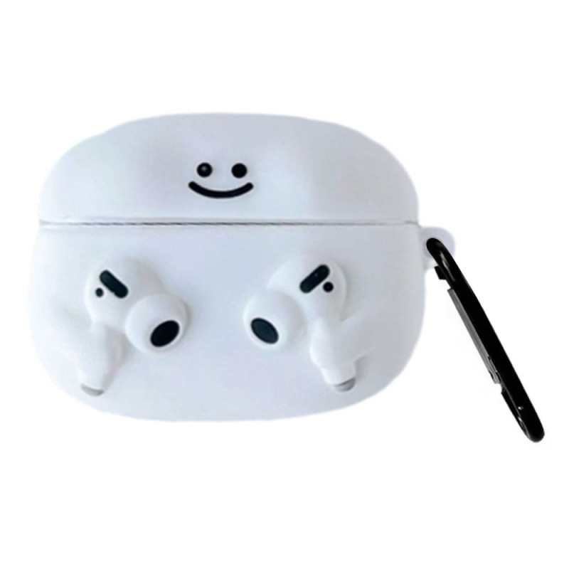 Coque AirPods Pro 2 / AirPods Pro Cartoon Emoji avec Mousqueton