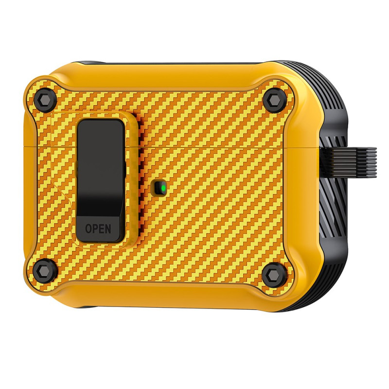 Coque AirPods Pro 2 Silicone Texture Fibre Carbone