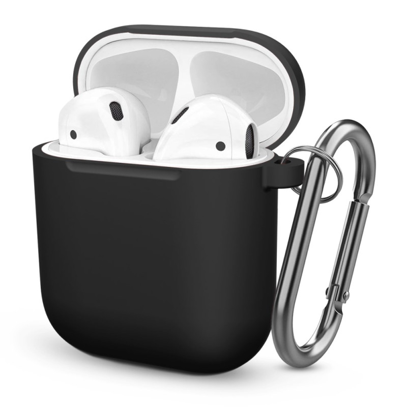 CoqueApple AirPods Silicone Épaissi avec Mousqueton