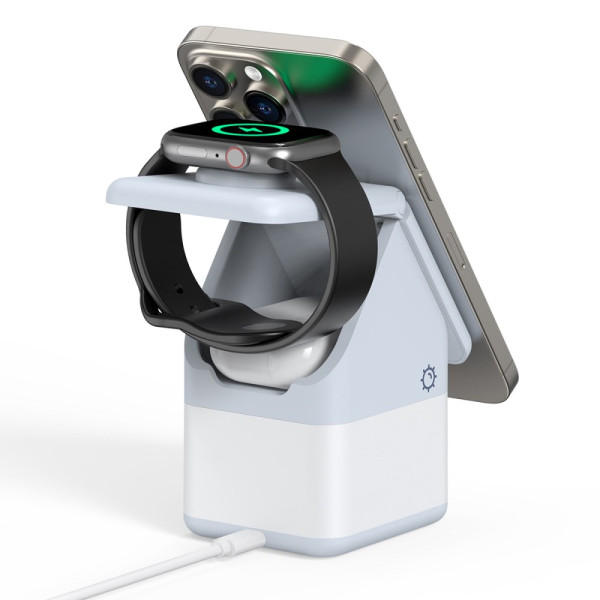 Station de Charge Sans Fil 4-en-1 DUZZONA pour Appareils Apple
