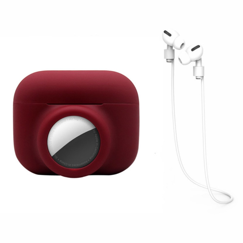 Coque 2-en-1 pour AirPods Pro et AirTag Silicone