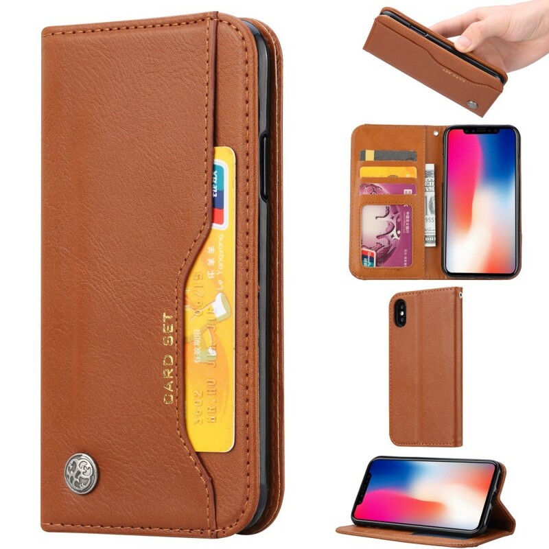 Flip Cover iPhone XS Max Simili Cuir Porte-Cartes Flip Cover iPhone XS Max Simili Cuir Porte-Cartes