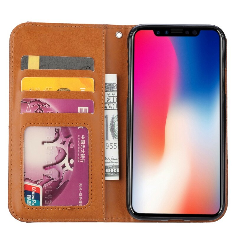 Flip Cover iPhone XS Max Simili Cuir Porte-Cartes Flip Cover iPhone XS Max Simili Cuir Porte-Cartes