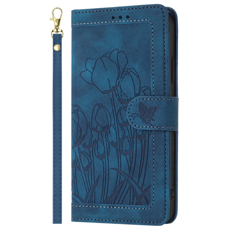 Housse Samsung Galaxy A36 5G Cinq Porte-Cartes et Lanière