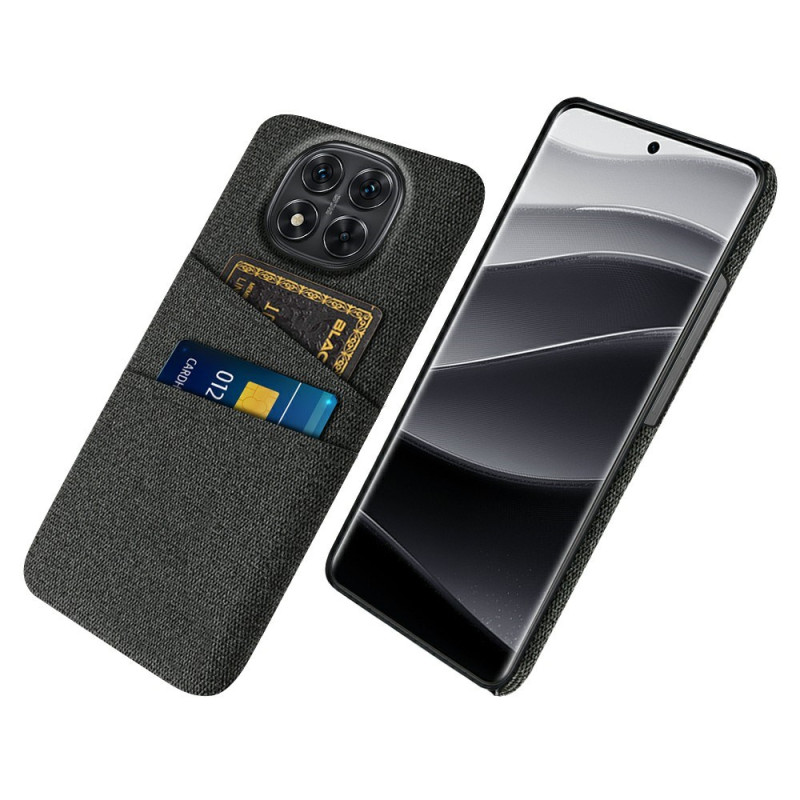Coque Xiaomi Redmi Note 14 Pro 5G / Poco X7 Tissu Porte-Cartes