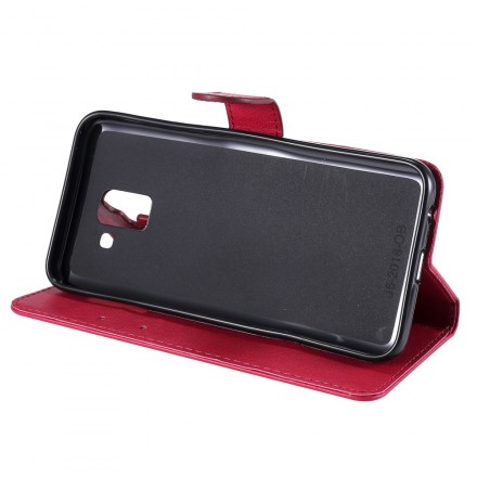 Housse Samsung Galaxy J6 Plus Effet Cuir à Lanière