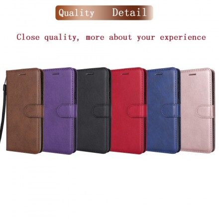 Housse Samsung Galaxy J6 Plus Effet Cuir à Lanière