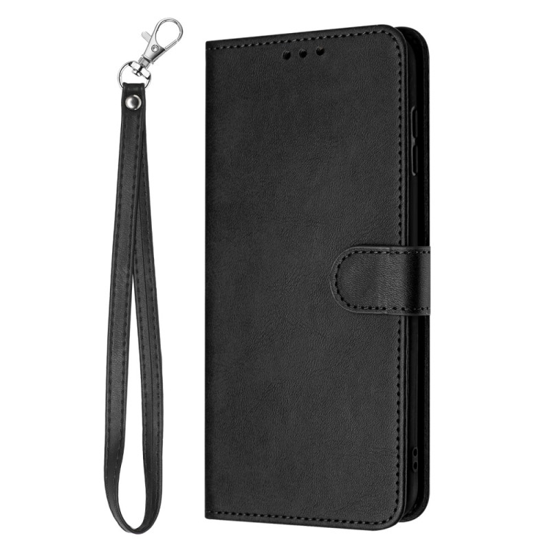 Housse Oppo A3 4G / 5G / A3X / A40 / A65 5G Effet Cuir à Lanière Mousqueton