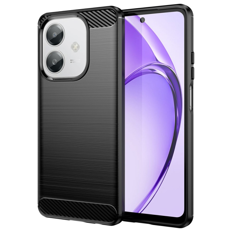 Coque Oppo A3 4G / 5G / A3X / A40 / A60 5G Fibre Carbone Brossée