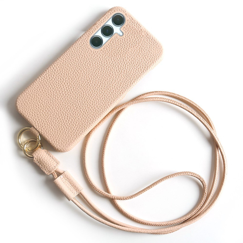 Coque à Cordon Samsung Galaxy A55 5G Cuir Véritable