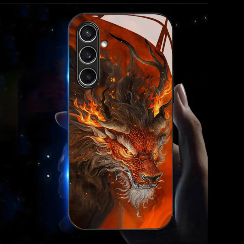 Coque Samsung Galaxy A56 5G Call Flash Series Dragon de Feu Rouge