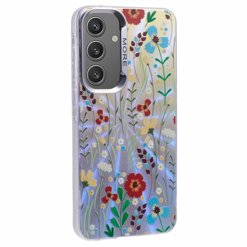Coque Samsung Galaxy A55 5G Texture Laser Motif Floral