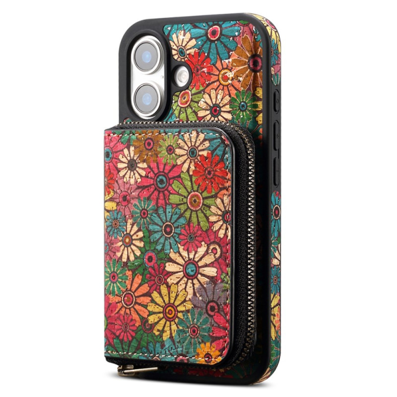 Coque iPhone 16 Pochette Détachable à Fermeture Éclair