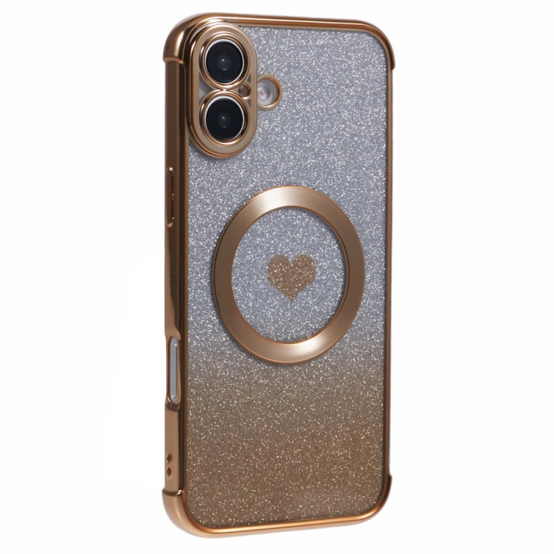 Coque iPhone 16 Compatible MagSafe Dégradé Paillettes