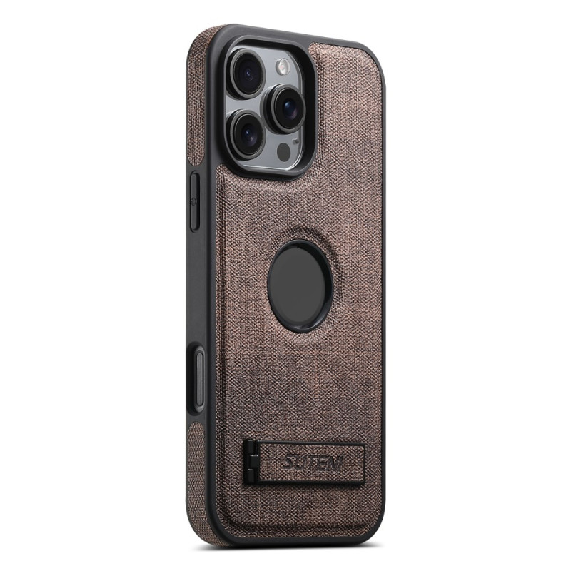 Coque iPhone 16 Pro Support et Texture Denim SUTENI