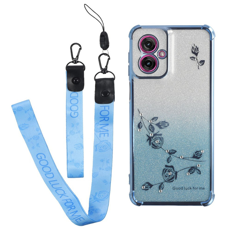Coque Moto G55 5G Strass et Lanières KADEM