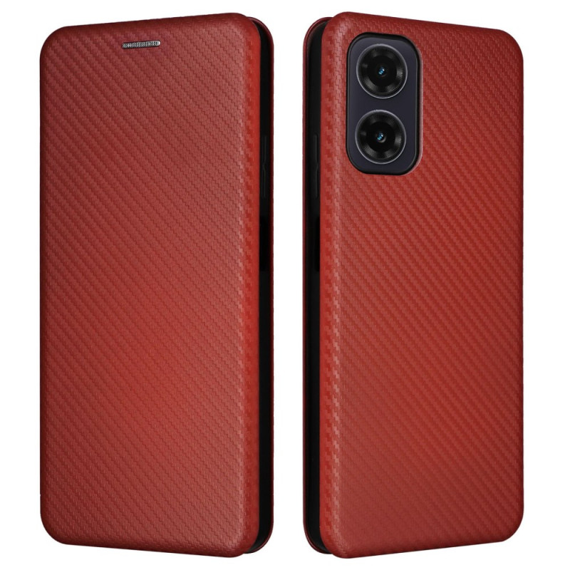 Flip Cover Moto G35 5G Fibre Carbone