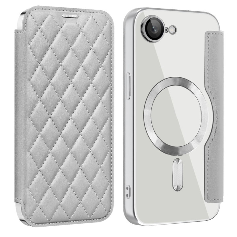 Flip Cover iPhone 17E / 16E Compatible MagSafe Matelassé