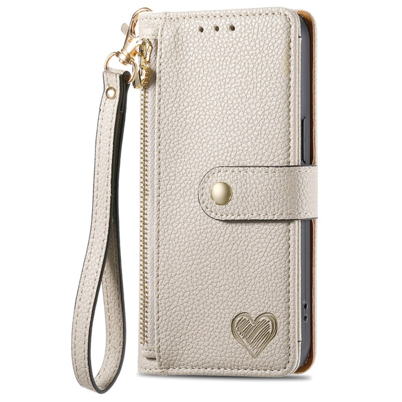 Housse Moto G35 5G Blocage RFID Design Coeur
